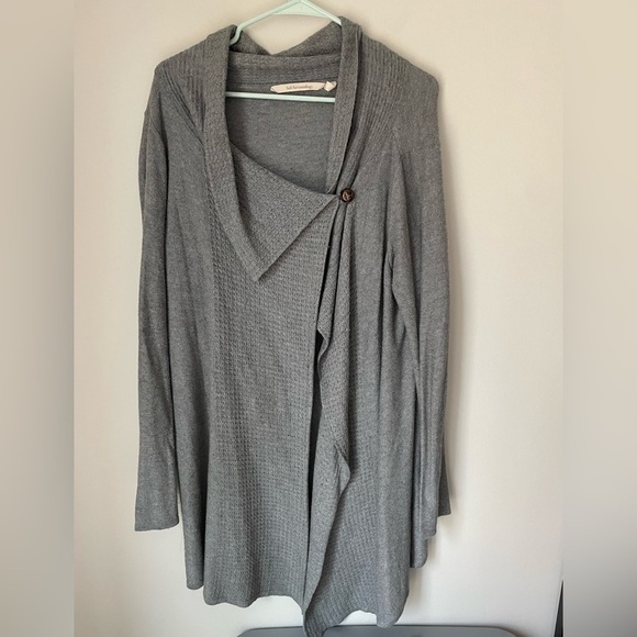 Soft Surroundings Miranda Wool Blend Wrap Cardigan Sweater Size Medium - Picture 2 of 11